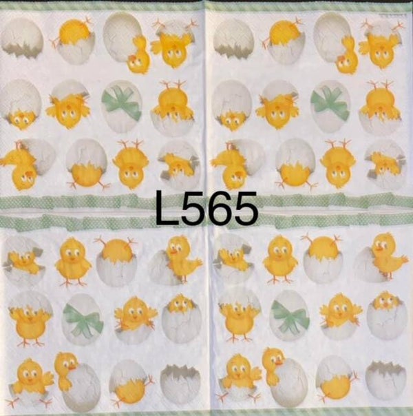 Easter (L565) - Baby Chicks with Cracked Eggs
