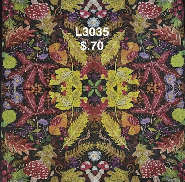 Fall (L3035) - Fall Leaves and Mushrooms