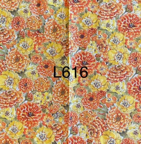 Flowers (L616) - Orange and Yellow Marigolds
