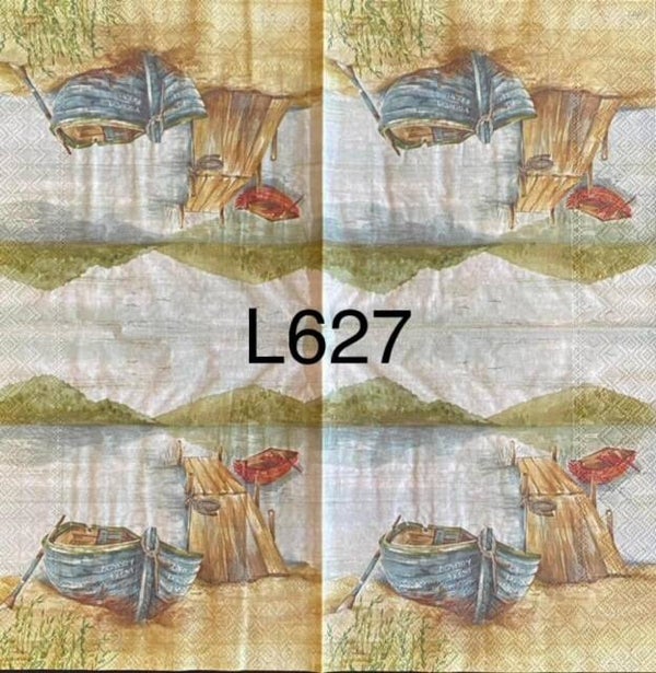 Camping (L627) - Row Boat by Dock