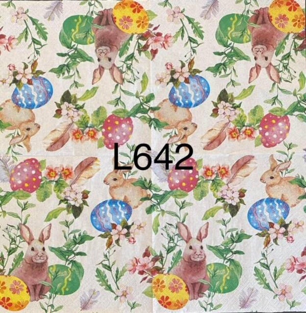 Easter (L642) - Bunnies with Easter Eggs