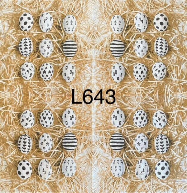 Easter (L643) - Black and White Easter Eggs