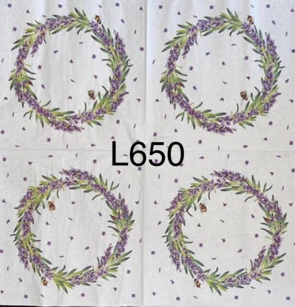 Flowers (L650) - Lavender Wreath