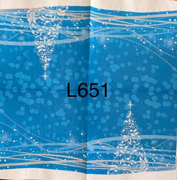 Christmas (L651) - Blue and White Tree