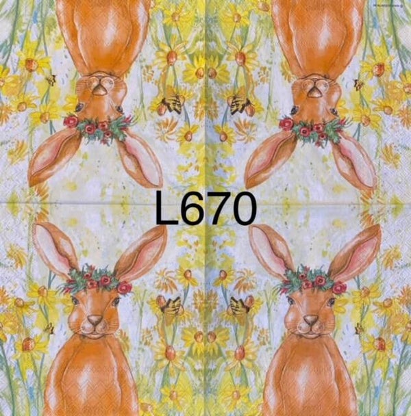 Easter (L670/1432/1520) - Bunny with Flower Headpiece