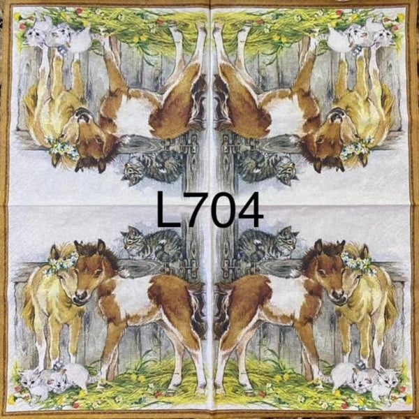 Animals (L704) - Two Ponies