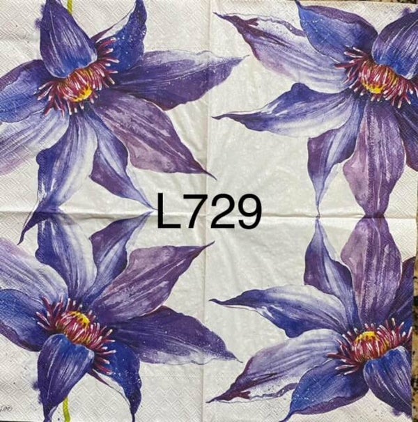 Flowers (L729) - Large Purple Flower