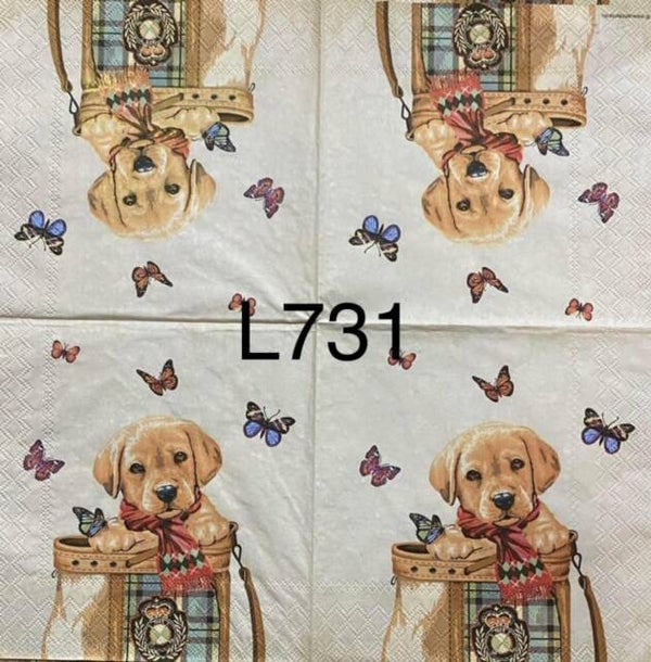 Dogs (L731/865) - Lab in Golf Bag
