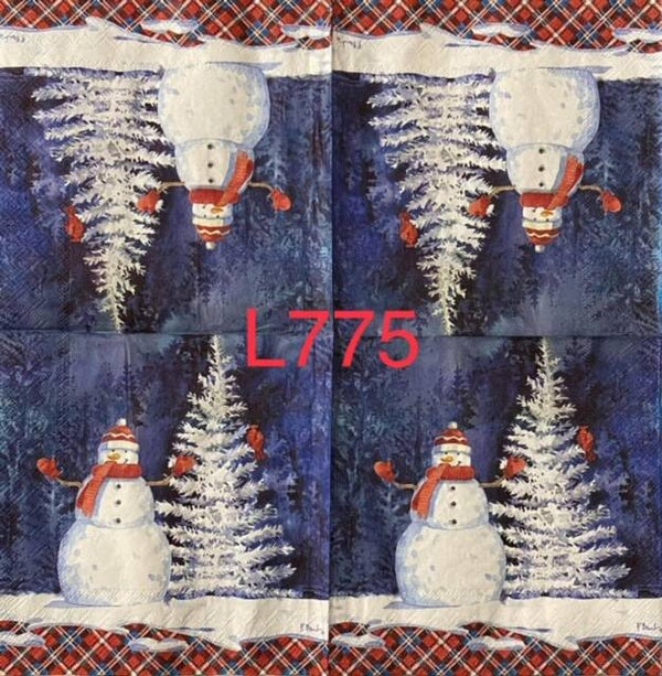 Christmas (L775) - Snowman and Christmas Tree