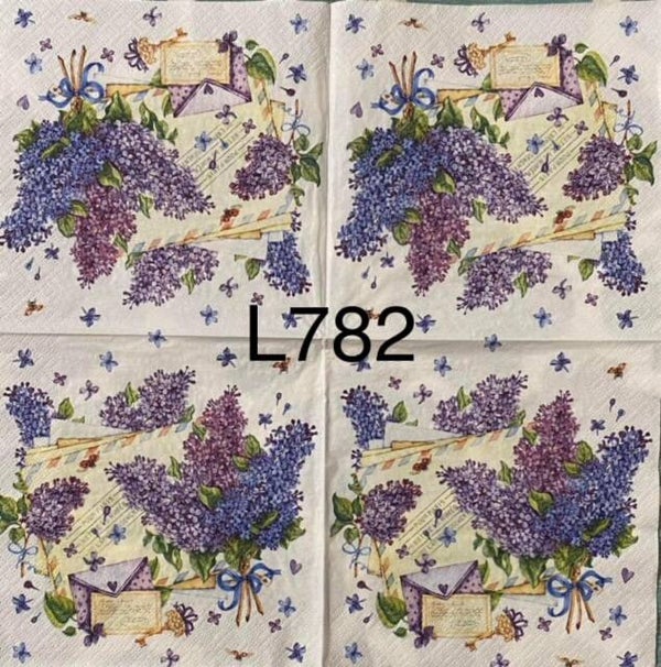 Flowers (L782) - Hyacinths and Envelope
