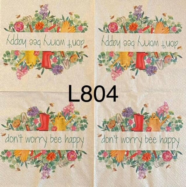Garden (L804) - Don't Worry Bee Happy