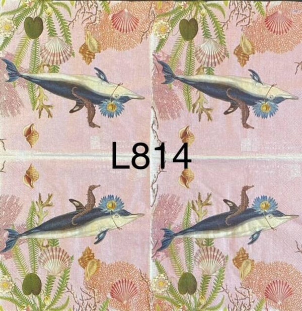 Beach (L814) - Seahorse Riding Dolphin