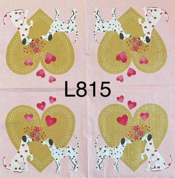 Dogs (L815) - Two Dogs in Heart - Valentines