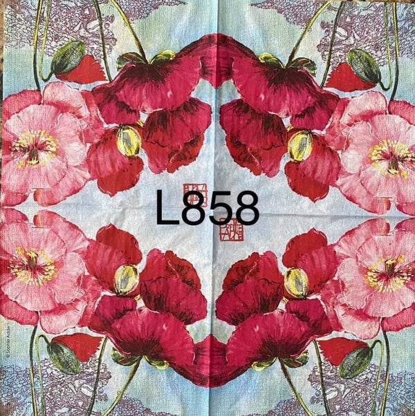 Flowers (L858) - Pink and Red Flowers