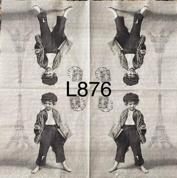 People (L876) - Vintage Boy in Paris
