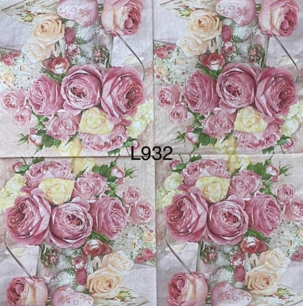 Flowers (L932) - Pink Flowers in a Water Pitcher