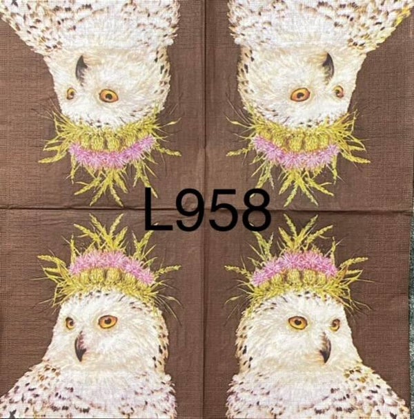 Birds (L958) - Owl with Headpiece