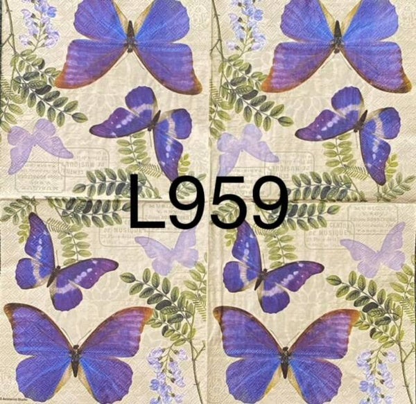 Butterflies (L959) - Purple Butterflies