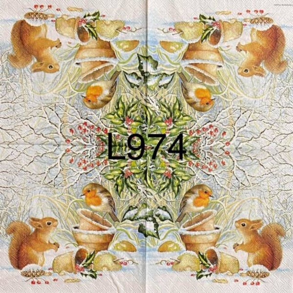 Winter (L974) - Squirrel and Bird