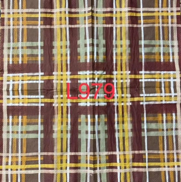 Design (L979) - Yellow, Brown, Orange Check