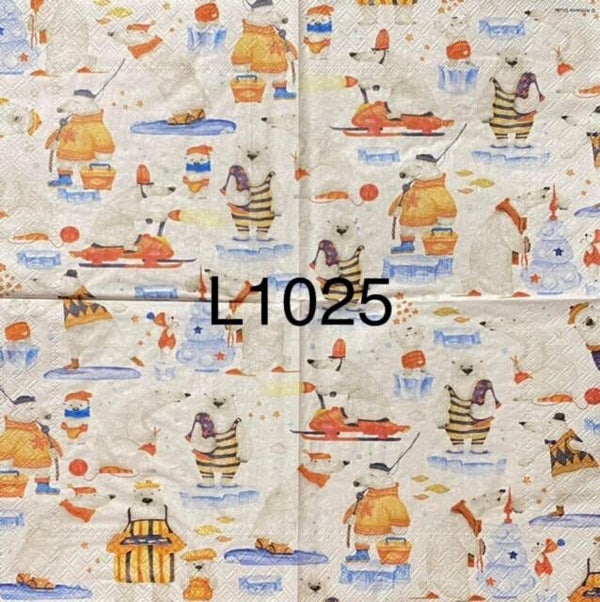 Winter (L1025) - Polar Bears Doing Activities