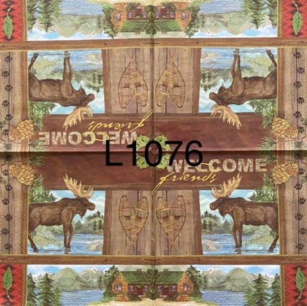 Scene (L1076) - Lodge with Moose