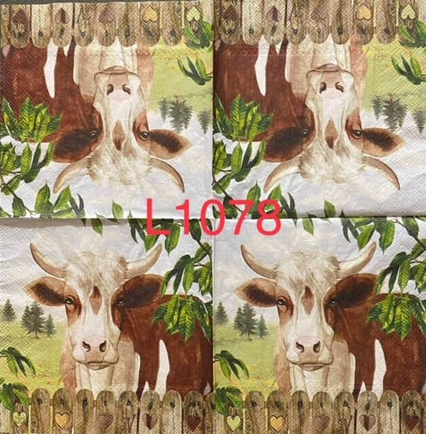 Cows (L1078) - Cow Over the Fence