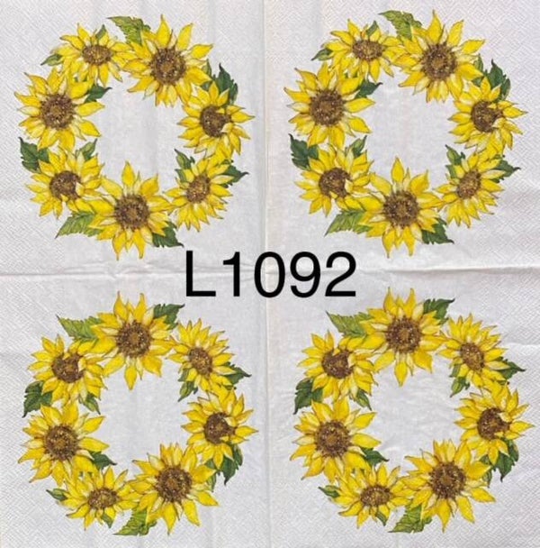 Sunflowers (L1092) - Sunflower Wreath