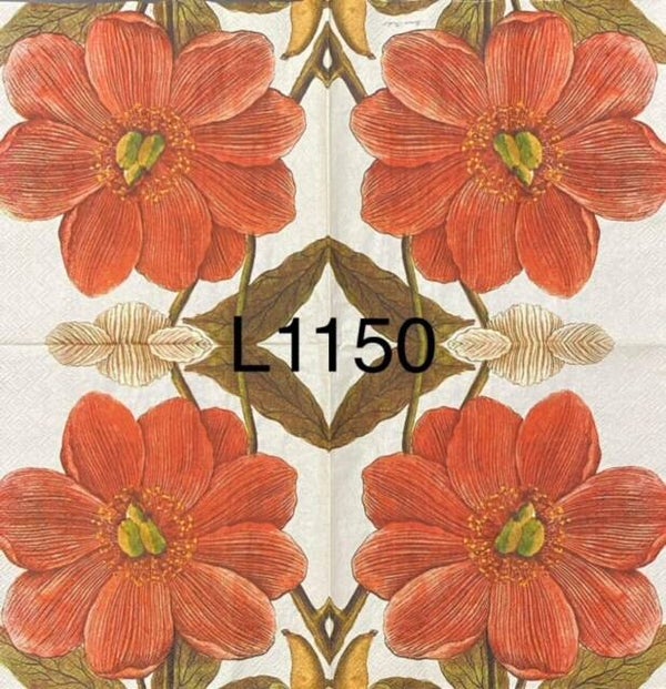 Flowers (L1150) - Large Orange/Red Flower