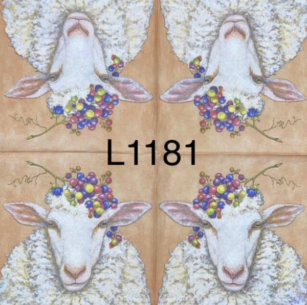 Animals (L1181) - Sheep with Berries on Head