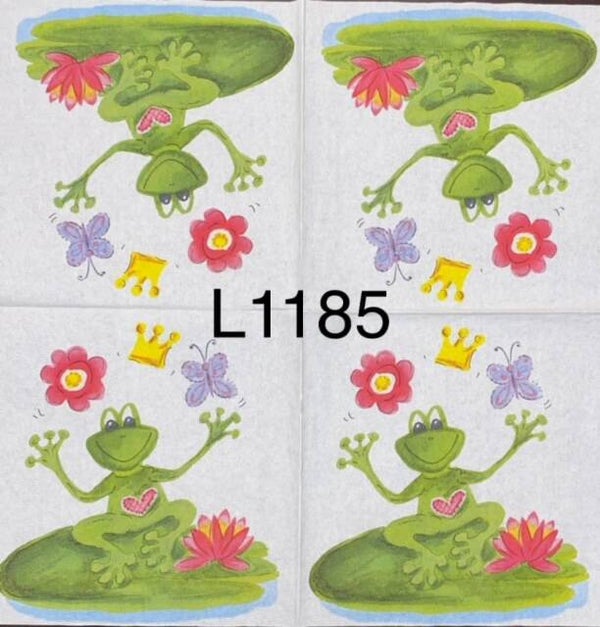 Animals (L1185) - Frog Sitting on a Lily Pad