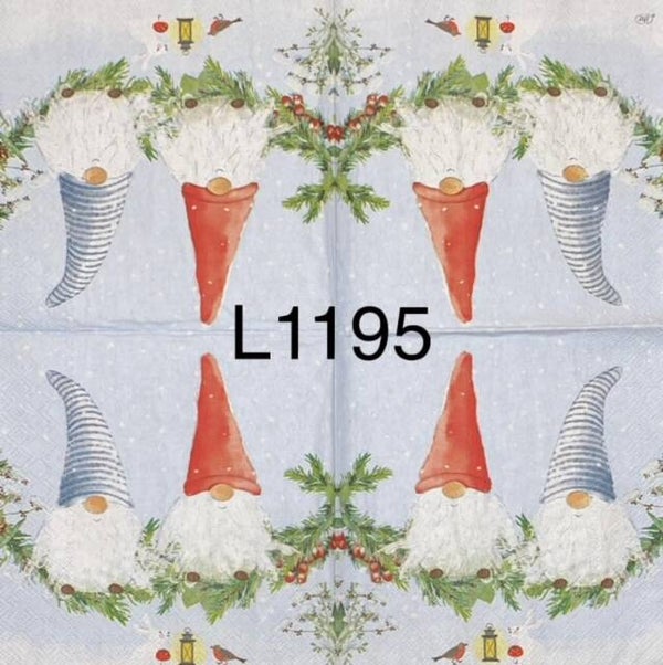 Gnomes (L1195) - Two Christmas Gnomes