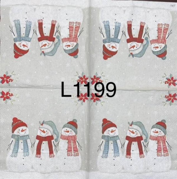Christmas (L1199) - Three Snowmen