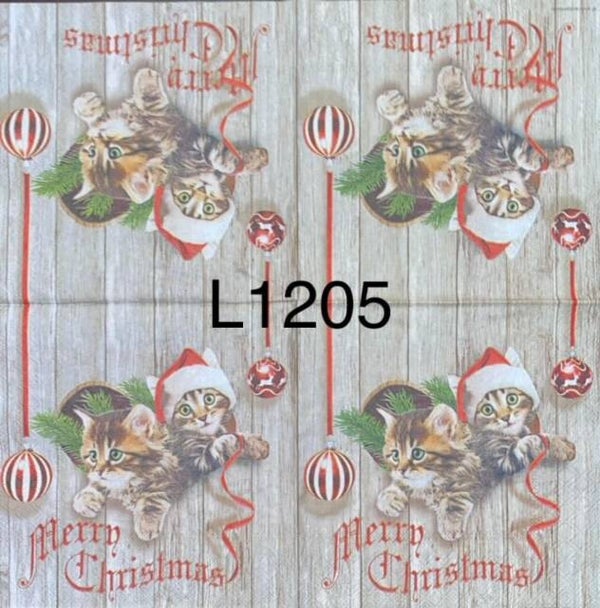 Christmas (L1205) - Merry Christmas Kittens