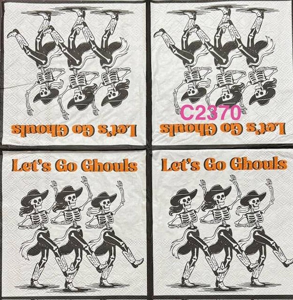 Halloween (C2370) - Let's Go Ghouls (Three Skeletons Dancing)