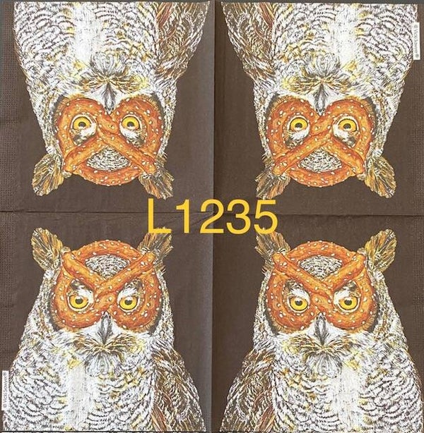Birds (L1235/1246) - Pretzel Face Owl