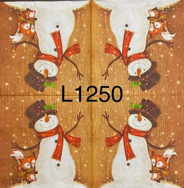 Christmas (L1250) - Snowman with Fox