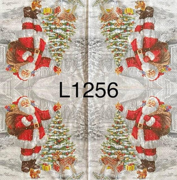 Christmas (L1256) - Santa Outside Topping Tree