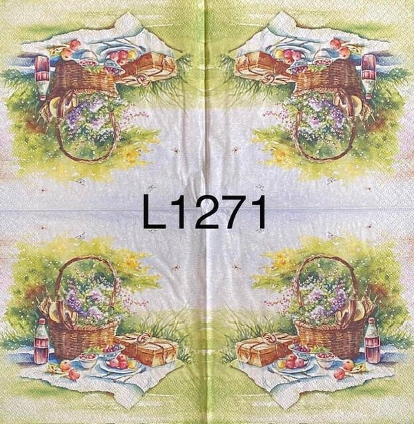 Misc (L1271) - Picnic Blanket with Basket
