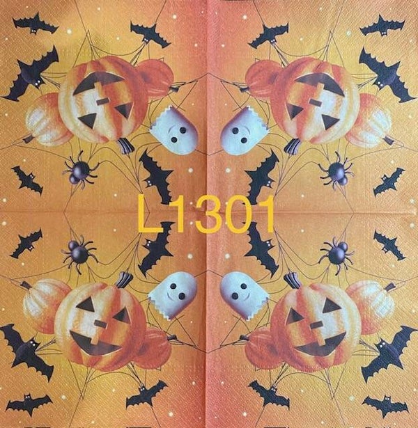 Halloween (L1301) - Pumpkins, Bats, and Ghosts