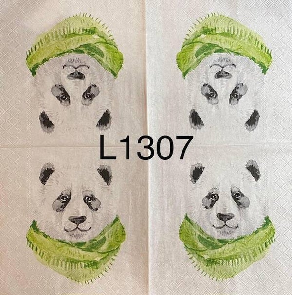 Animals (L1307) - Panda with Scarf