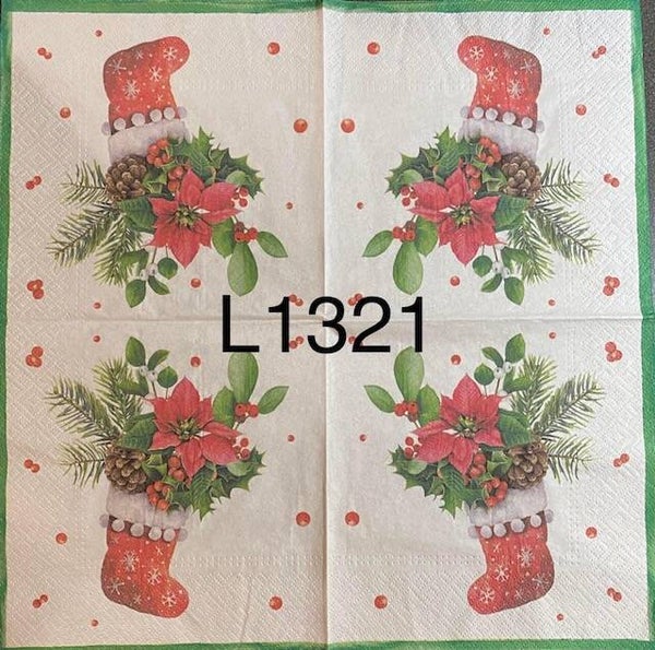 Christmas (L1321) - Stocking Filled with Flowers