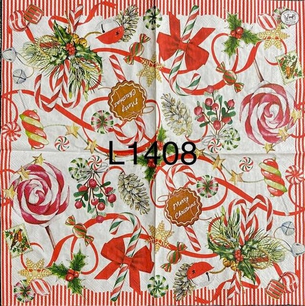 Christmas (L1408) - MDW Ribbons, Candy Canes, and Pinecones