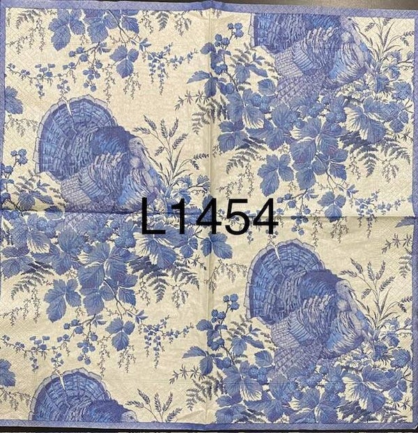 Bargain - Fall (L1454) - Blue and White Turkey