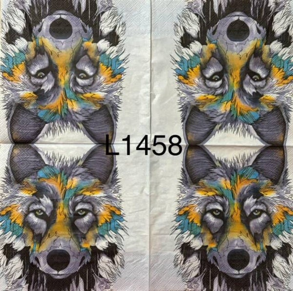 Animals (L1458) - Colorful Wolf