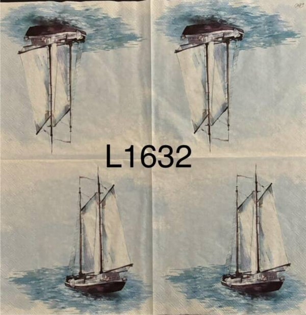 Beach (L1632) - Sailboat