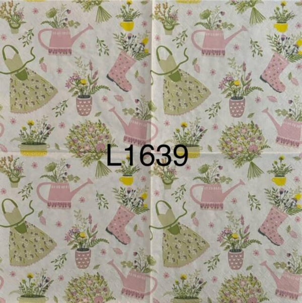 Garden (L1639) - Tools in Pink and Green