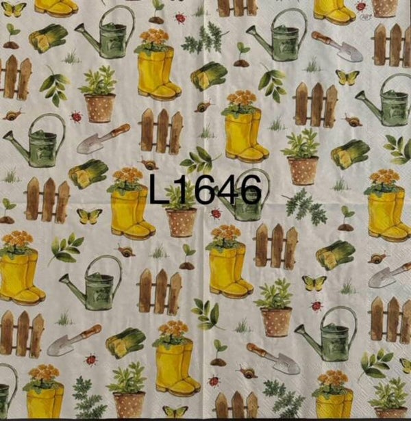 Garden (L1646) - Tools in Yellow and Green