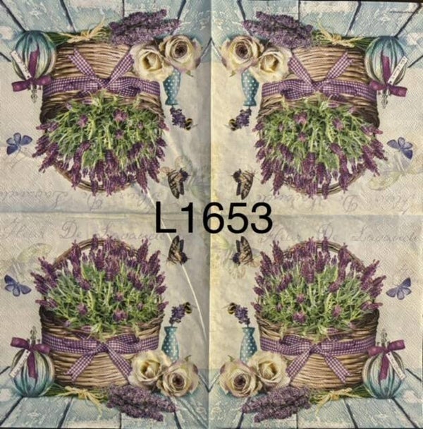 Flowers (L1653) - Basket of Lavender