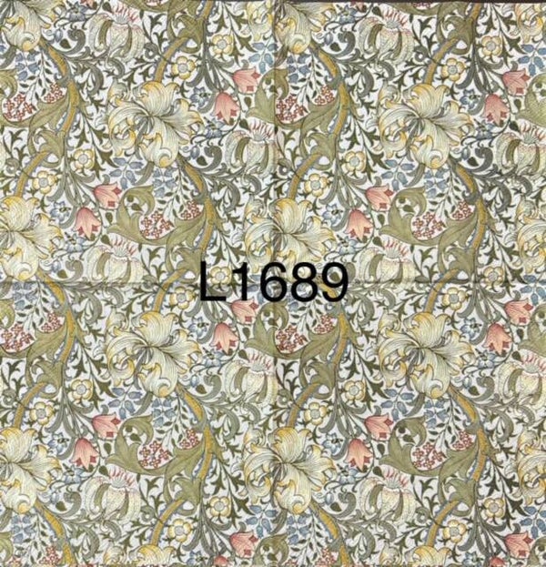 Flowers (L1689) - Cream and Green Flowers
